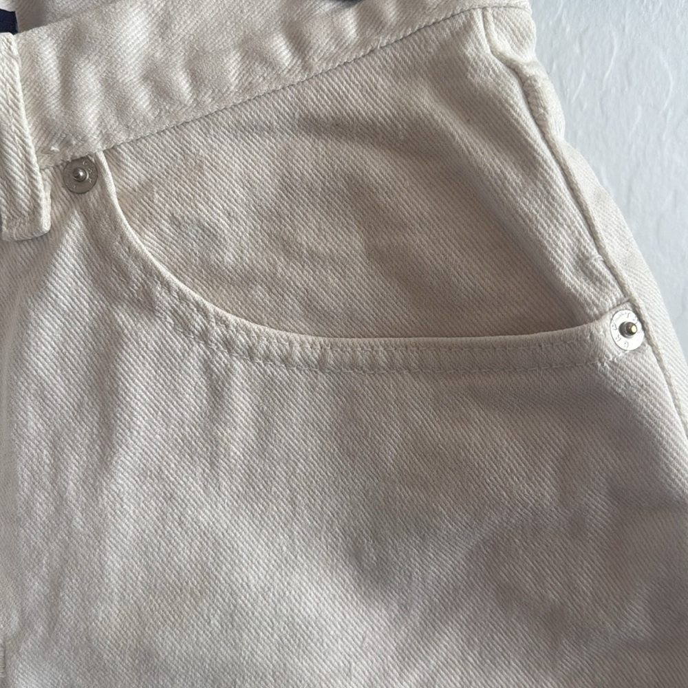 Vintage 1990s White Gap Cotton Shorts Size 6 - Picture 4 of 7